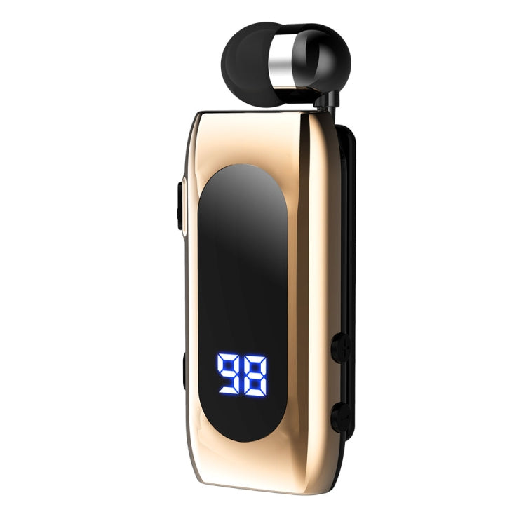 Écouteur Sportif Simple Intra-auriculaire Intelligent K55 Bluetooth 5.2 à Câble Rétractable