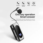 Écouteur Sportif Simple Intra-auriculaire Intelligent K55 Bluetooth 5.2 à Câble Rétractable