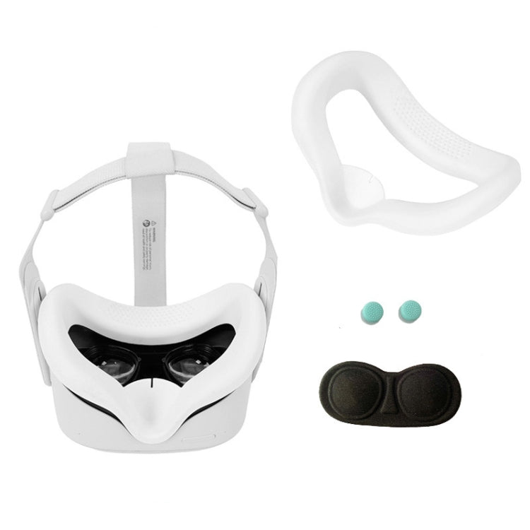 JD-391215 Convient pour Oculus Quest2 Génération Masque oculaire VR Housse en silicone + Housse de lentille Set