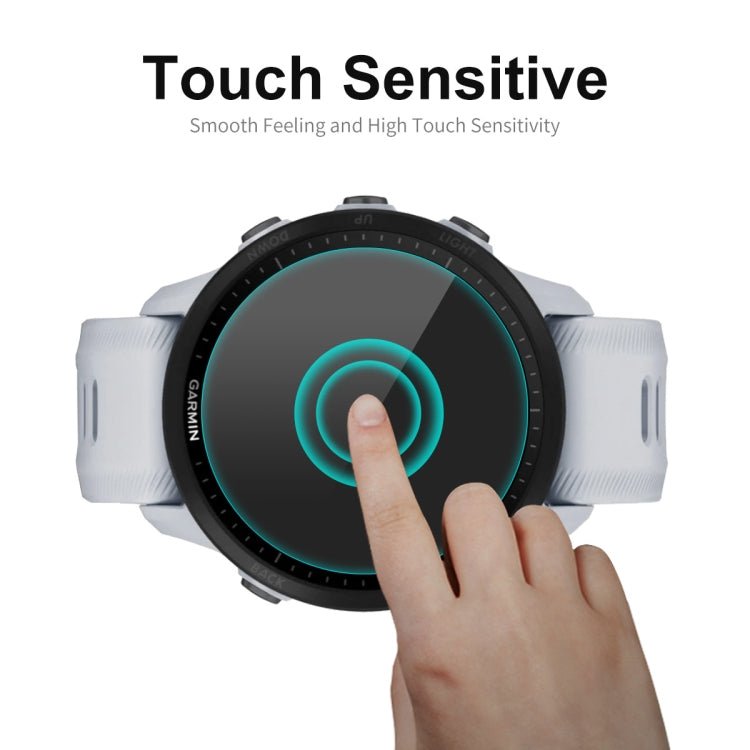 For Garmin Forerunner 955 ENKAY 0.2mm 9H Tempered Glass Screen Protector Watch Film, 1 PC, 2 PCS, 5 PCS, 10 PCS