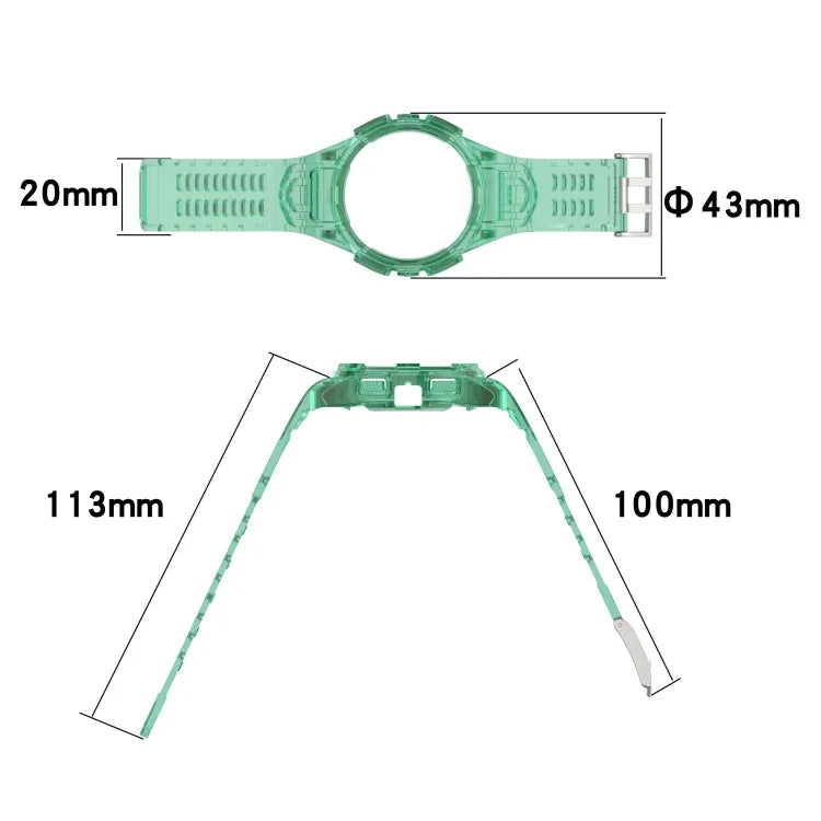 Bracelet de montre intégré en silicone, Pour Samsung Galaxy Watch 40MM, Pour Samsung Galaxy Watch 44MM