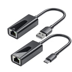 Carte réseau RJ45 1000 Mbps Adaptateur Ethernet USB, USB 3.0, Type-C