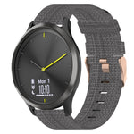 20mm Nylon Woven Watch Band, For Garmin Garminmove Style, For Garmin Vivomove, For Garmin Vivomove HR Sport, For Garmin Vivoactive 3, For Garmin Vivoactive3 Music, For Garmin Forerunner 245