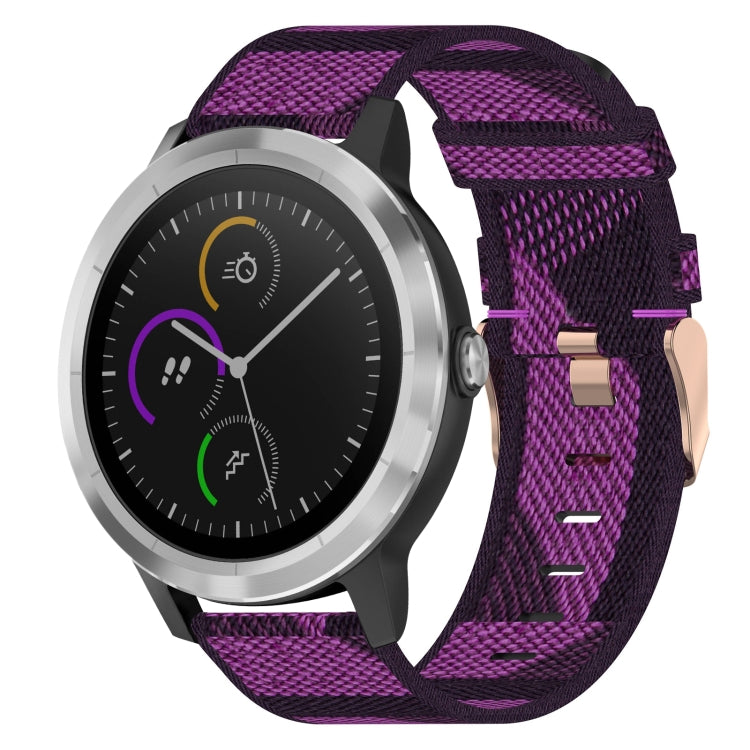 20mm Nylon Woven Watch Band, For Garmin Garminmove Style, For Garmin Vivomove, For Garmin Vivomove HR Sport, For Garmin Vivoactive 3, For Garmin Vivoactive3 Music, For Garmin Forerunner 245