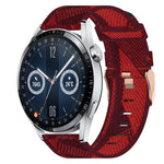 22mm Nylon Woven Watch Band, For Huawei Watch GT3 Pro 46mm, For Huawei Watch GT3 46mm, For Huawei Watch GT Runner, For Huawei Watch 3, For Huawei Watch 3 Pro, For Huawei GT2 Pro