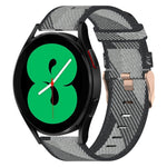 20mm Nylon Woven Watch Band, For Samsung Galaxy Watch 4 40mm, For Samsung Galaxy Watch 4 44mm, For Samsung  Galaxy Watch 4 Classic 42mm, For Samsung  Galaxy Watch 4 Classic 46mm, For Samsung Galaxy Watch 3 41mm, For Samsung Galaxy Watch Active 2 40mm