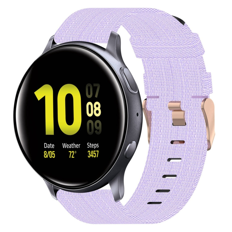 Bracelet de montre en nylon tressé de 20 mm, pour Samsung Galaxy Watch Active 2 44 mm, pour Samsung Galaxy Watch Active 40 mm, pour Samsung Galaxy Watch 42 mm, pour Samsung Gear Sport, pour Samsung Gear S2 Classic