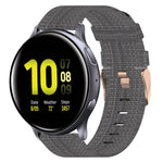 Bracelet de montre en nylon tressé de 20 mm, pour Samsung Galaxy Watch Active 2 44 mm, pour Samsung Galaxy Watch Active 40 mm, pour Samsung Galaxy Watch 42 mm, pour Samsung Gear Sport, pour Samsung Gear S2 Classic