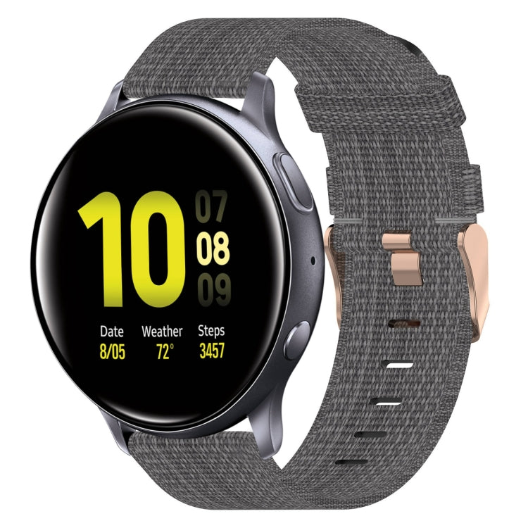 Bracelet de montre en nylon tressé de 20 mm, pour Samsung Galaxy Watch Active 2 44 mm, pour Samsung Galaxy Watch Active 40 mm, pour Samsung Galaxy Watch 42 mm, pour Samsung Gear Sport, pour Samsung Gear S2 Classic