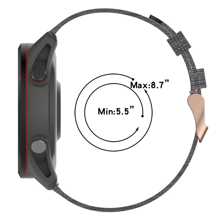 Bracelet de montre en nylon tressé de 20 mm, pour Samsung Galaxy Watch Active 2 44 mm, pour Samsung Galaxy Watch Active 40 mm, pour Samsung Galaxy Watch 42 mm, pour Samsung Gear Sport, pour Samsung Gear S2 Classic