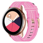 Bracelet de montre en nylon tressé de 20 mm, pour Samsung Galaxy Watch Active 2 44 mm, pour Samsung Galaxy Watch Active 40 mm, pour Samsung Galaxy Watch 42 mm, pour Samsung Gear Sport, pour Samsung Gear S2 Classic