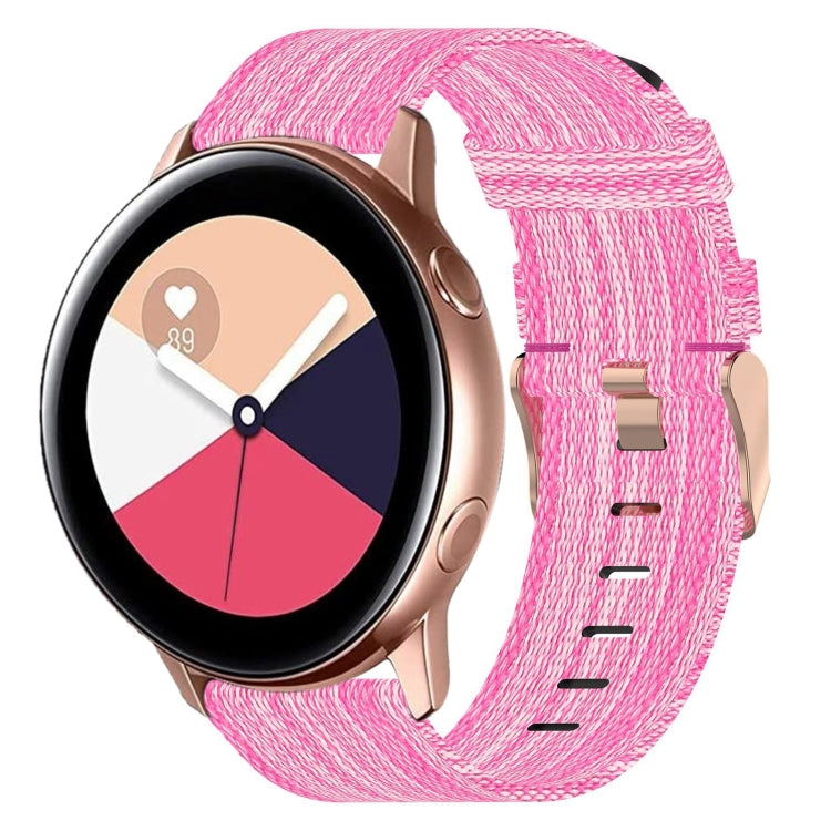 Bracelet de montre en nylon tressé de 20 mm, pour Samsung Galaxy Watch Active 2 44 mm, pour Samsung Galaxy Watch Active 40 mm, pour Samsung Galaxy Watch 42 mm, pour Samsung Gear Sport, pour Samsung Gear S2 Classic