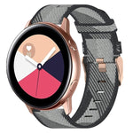 Bracelet de montre en nylon tressé de 20 mm, pour Samsung Galaxy Watch Active 2 44 mm, pour Samsung Galaxy Watch Active 40 mm, pour Samsung Galaxy Watch 42 mm, pour Samsung Gear Sport, pour Samsung Gear S2 Classic