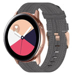 Bracelet de montre en nylon tressé de 20 mm, pour Samsung Galaxy Watch Active 2 44 mm, pour Samsung Galaxy Watch Active 40 mm, pour Samsung Galaxy Watch 42 mm, pour Samsung Gear Sport, pour Samsung Gear S2 Classic
