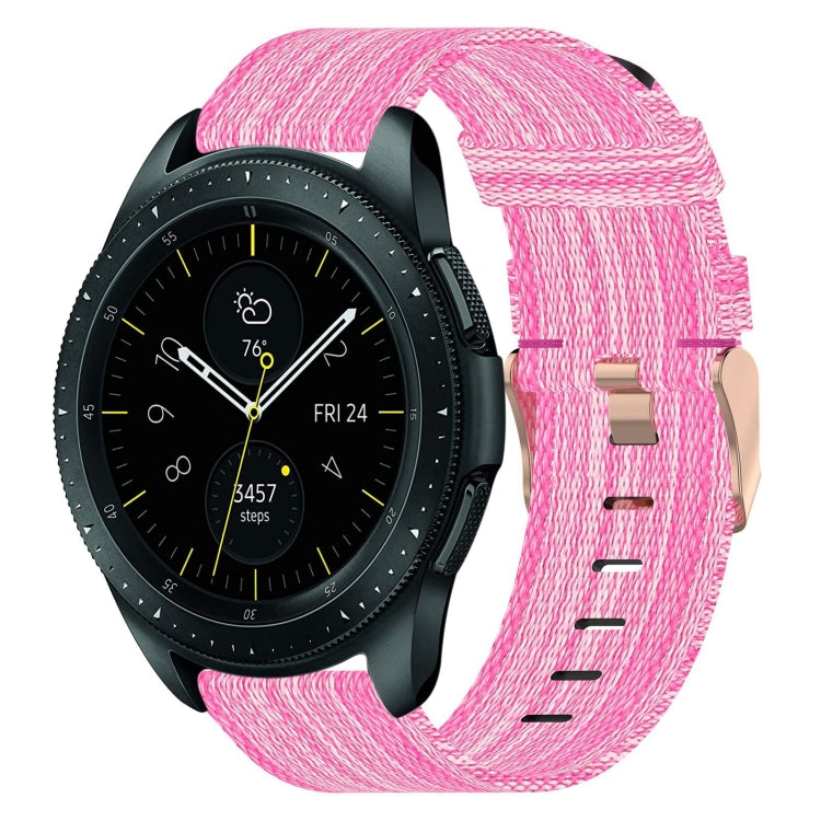 Bracelet de montre en nylon tressé de 20 mm, pour Samsung Galaxy Watch Active 2 44 mm, pour Samsung Galaxy Watch Active 40 mm, pour Samsung Galaxy Watch 42 mm, pour Samsung Gear Sport, pour Samsung Gear S2 Classic