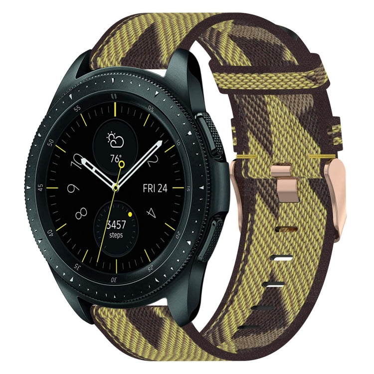 Bracelet de montre en nylon tressé de 20 mm, pour Samsung Galaxy Watch Active 2 44 mm, pour Samsung Galaxy Watch Active 40 mm, pour Samsung Galaxy Watch 42 mm, pour Samsung Gear Sport, pour Samsung Gear S2 Classic