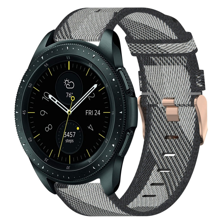 Bracelet de montre en nylon tressé de 20 mm, pour Samsung Galaxy Watch Active 2 44 mm, pour Samsung Galaxy Watch Active 40 mm, pour Samsung Galaxy Watch 42 mm, pour Samsung Gear Sport, pour Samsung Gear S2 Classic