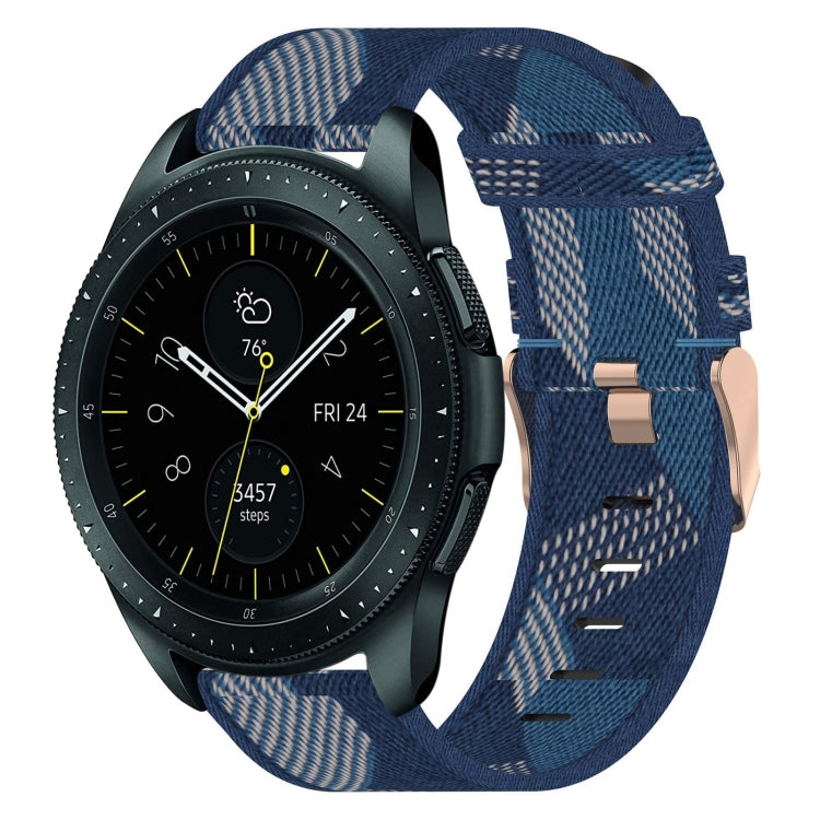 Bracelet de montre en nylon tressé de 20 mm, pour Samsung Galaxy Watch Active 2 44 mm, pour Samsung Galaxy Watch Active 40 mm, pour Samsung Galaxy Watch 42 mm, pour Samsung Gear Sport, pour Samsung Gear S2 Classic