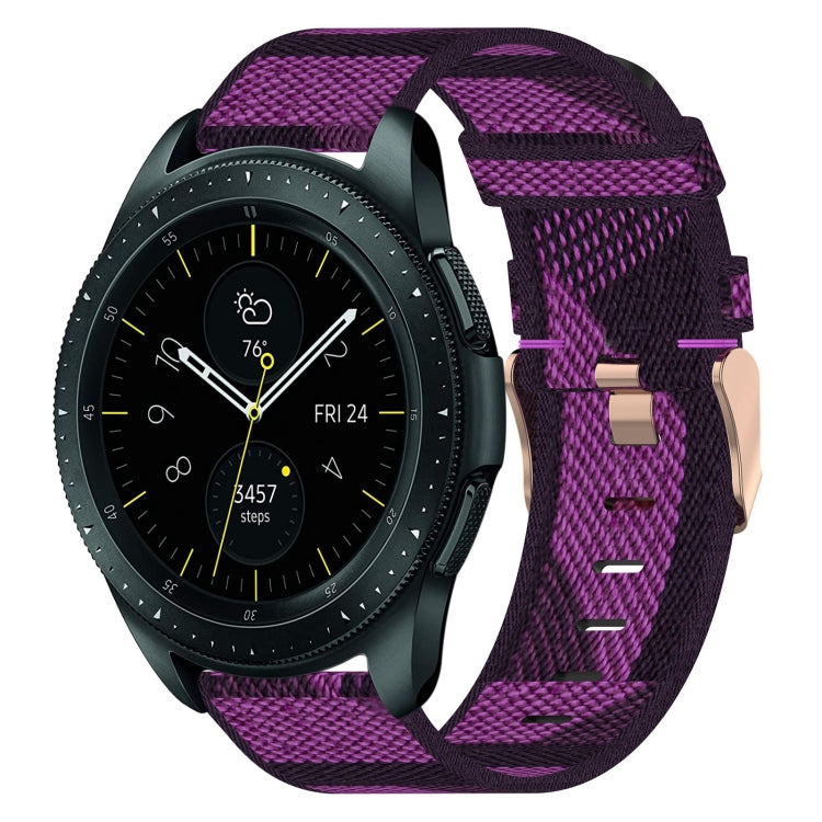 Bracelet de montre en nylon tressé de 20 mm, pour Samsung Galaxy Watch Active 2 44 mm, pour Samsung Galaxy Watch Active 40 mm, pour Samsung Galaxy Watch 42 mm, pour Samsung Gear Sport, pour Samsung Gear S2 Classic