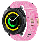 Bracelet de montre en nylon tressé de 20 mm, pour Samsung Galaxy Watch Active 2 44 mm, pour Samsung Galaxy Watch Active 40 mm, pour Samsung Galaxy Watch 42 mm, pour Samsung Gear Sport, pour Samsung Gear S2 Classic