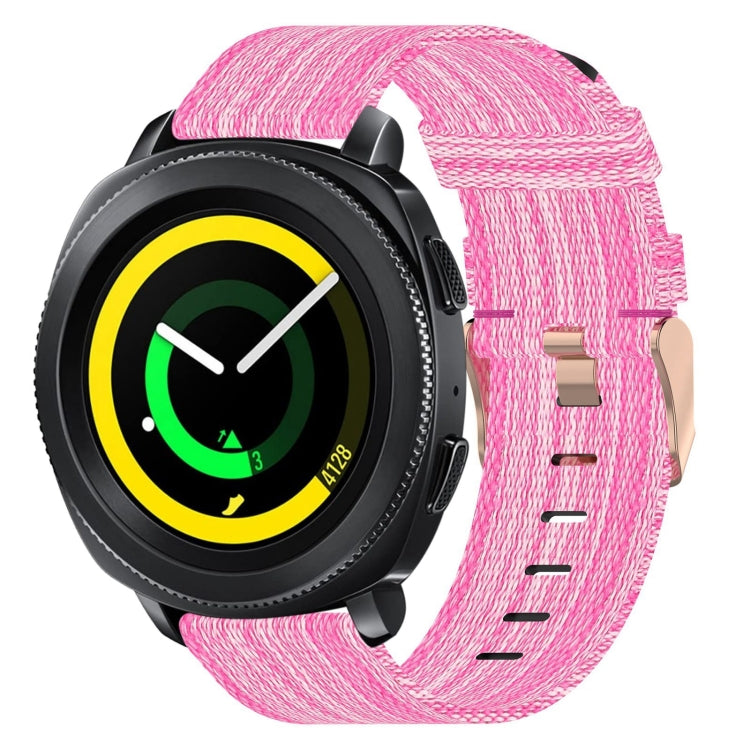 Bracelet de montre en nylon tressé de 20 mm, pour Samsung Galaxy Watch Active 2 44 mm, pour Samsung Galaxy Watch Active 40 mm, pour Samsung Galaxy Watch 42 mm, pour Samsung Gear Sport, pour Samsung Gear S2 Classic