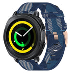 Bracelet de montre en nylon tressé de 20 mm, pour Samsung Galaxy Watch Active 2 44 mm, pour Samsung Galaxy Watch Active 40 mm, pour Samsung Galaxy Watch 42 mm, pour Samsung Gear Sport, pour Samsung Gear S2 Classic