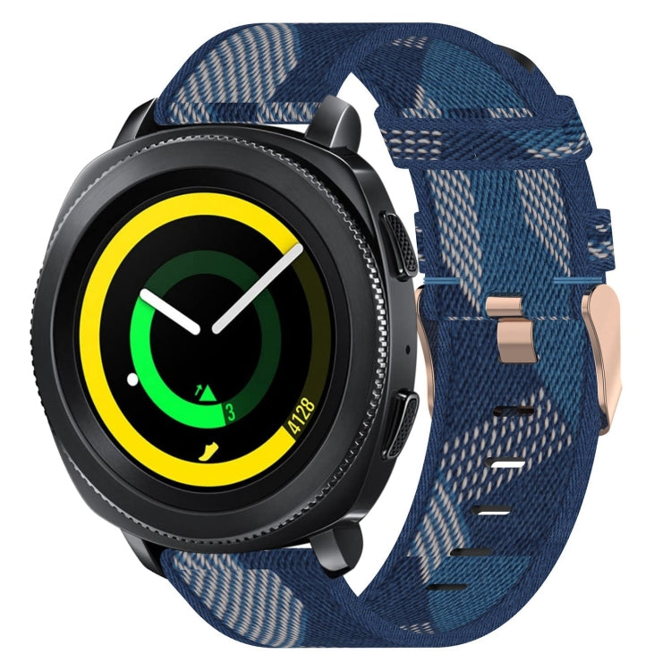Bracelet de montre en nylon tressé de 20 mm, pour Samsung Galaxy Watch Active 2 44 mm, pour Samsung Galaxy Watch Active 40 mm, pour Samsung Galaxy Watch 42 mm, pour Samsung Gear Sport, pour Samsung Gear S2 Classic