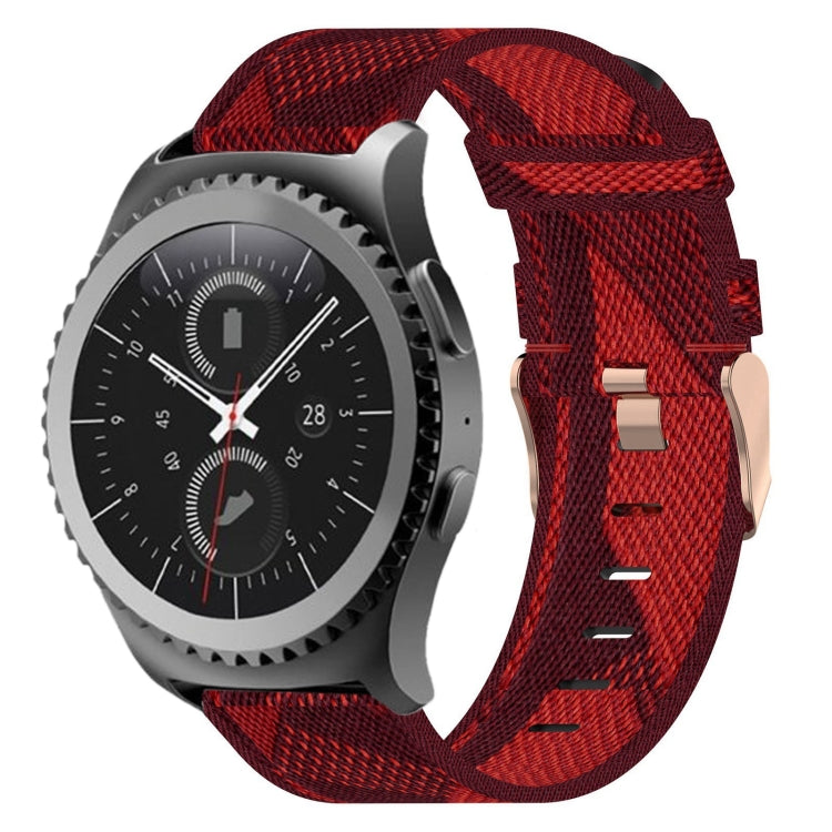 Bracelet de montre en nylon tressé de 20 mm, pour Samsung Galaxy Watch Active 2 44 mm, pour Samsung Galaxy Watch Active 40 mm, pour Samsung Galaxy Watch 42 mm, pour Samsung Gear Sport, pour Samsung Gear S2 Classic