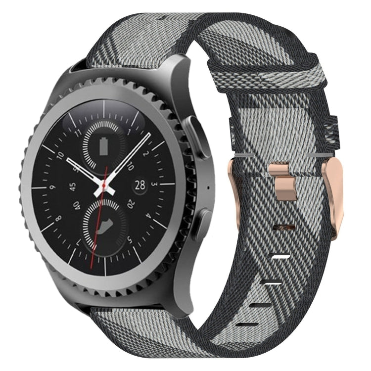 Bracelet de montre en nylon tressé de 20 mm, pour Samsung Galaxy Watch Active 2 44 mm, pour Samsung Galaxy Watch Active 40 mm, pour Samsung Galaxy Watch 42 mm, pour Samsung Gear Sport, pour Samsung Gear S2 Classic
