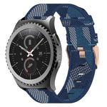 Bracelet de montre en nylon tressé de 20 mm, pour Samsung Galaxy Watch Active 2 44 mm, pour Samsung Galaxy Watch Active 40 mm, pour Samsung Galaxy Watch 42 mm, pour Samsung Gear Sport, pour Samsung Gear S2 Classic