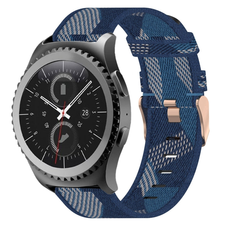 Bracelet de montre en nylon tressé de 20 mm, pour Samsung Galaxy Watch Active 2 44 mm, pour Samsung Galaxy Watch Active 40 mm, pour Samsung Galaxy Watch 42 mm, pour Samsung Gear Sport, pour Samsung Gear S2 Classic
