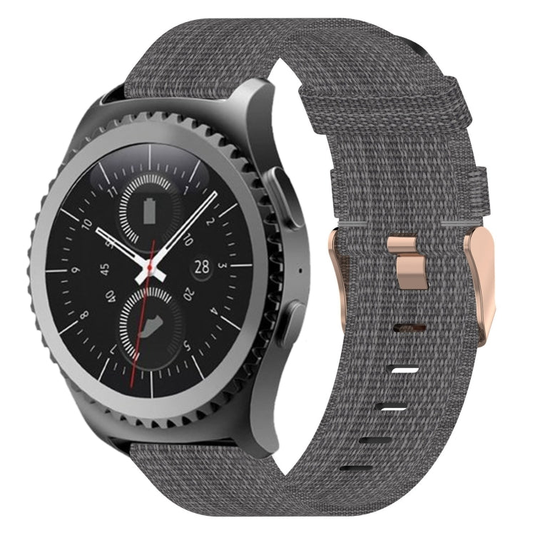 Bracelet de montre en nylon tressé de 20 mm, pour Samsung Galaxy Watch Active 2 44 mm, pour Samsung Galaxy Watch Active 40 mm, pour Samsung Galaxy Watch 42 mm, pour Samsung Gear Sport, pour Samsung Gear S2 Classic