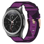 Bracelet de montre en nylon tressé de 20 mm, pour Samsung Galaxy Watch Active 2 44 mm, pour Samsung Galaxy Watch Active 40 mm, pour Samsung Galaxy Watch 42 mm, pour Samsung Gear Sport, pour Samsung Gear S2 Classic