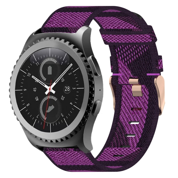 Bracelet de montre en nylon tressé de 20 mm, pour Samsung Galaxy Watch Active 2 44 mm, pour Samsung Galaxy Watch Active 40 mm, pour Samsung Galaxy Watch 42 mm, pour Samsung Gear Sport, pour Samsung Gear S2 Classic