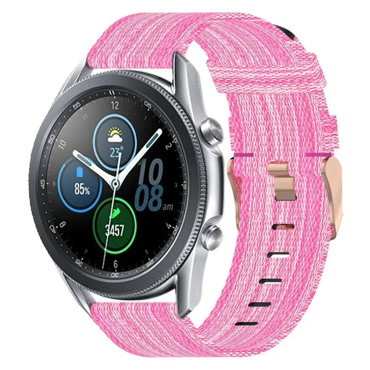 Bracelet de montre tissé en nylon de 22 mm, pour Samsung Galaxy Watch3 45 mm, pour Samsung Galaxy Watch 46 mm, pour Samsung Gear S3 Classic, pour Samsung Gear S3 Frontier
