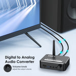 Récepteur musical Bluetooth 5.2 B35S Convertisseur numérique vers analogique supportant U-disk, fibre, coaxial, B35S