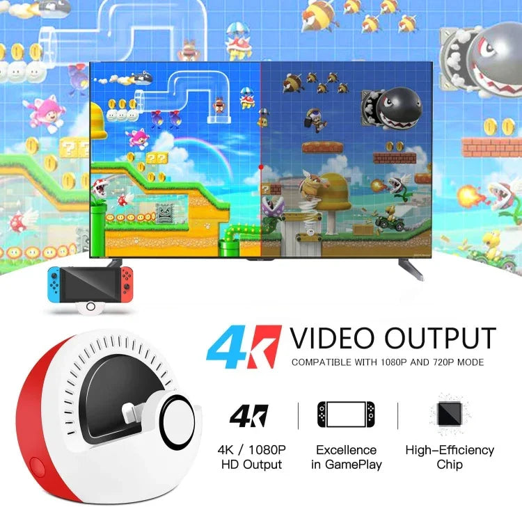 Base de chargement HDMI multifonctionnelle pour Nintendo Switch, accessoire de base de chargement