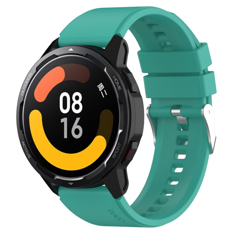 Bracelet en silicone à tête saillante avec boucle argentée, pour Samsung Galaxy Watch3 45 mm 22 mm, pour Samsung Galaxy Gear S3 Classic 22 mm, pour Samsung Galaxy Gear S3 Frontier 22 mm, pour Samsung Galaxy Watch Heart-S 20 mm