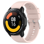 Bracelet en silicone à tête saillante avec boucle argentée, pour Samsung Galaxy Watch Active2 40mm/44mm 20mm, pour Samsung Galaxy Watch Active 40mm 20mm, pour Samsung Galaxy Watch 42mm 20mm, pour Samsung Galaxy Gear Sport/S2 Classic 20mm