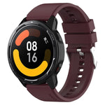 Bracelet en silicone avec ardillon saillant Boucle argentée, Pour Samsung Galaxy Watch 46mm 22mm