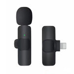 Microphone mini sans fil K9 à pince avec suppression de bruit et synchronisation automatique, récepteur 8 broches, K9IP-1