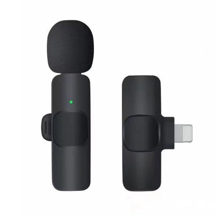 Microphone mini sans fil K9 à pince avec suppression de bruit et synchronisation automatique, récepteur 8 broches, K9IP-1