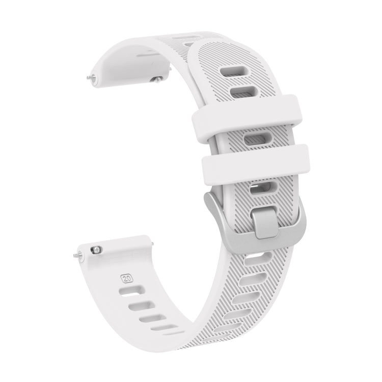 20mm Silicone Twill Watch Band, For Garmin Forerunner 55, For Garmin Venu, For Garmin Venu SQ, For Garmin Vivomove 3