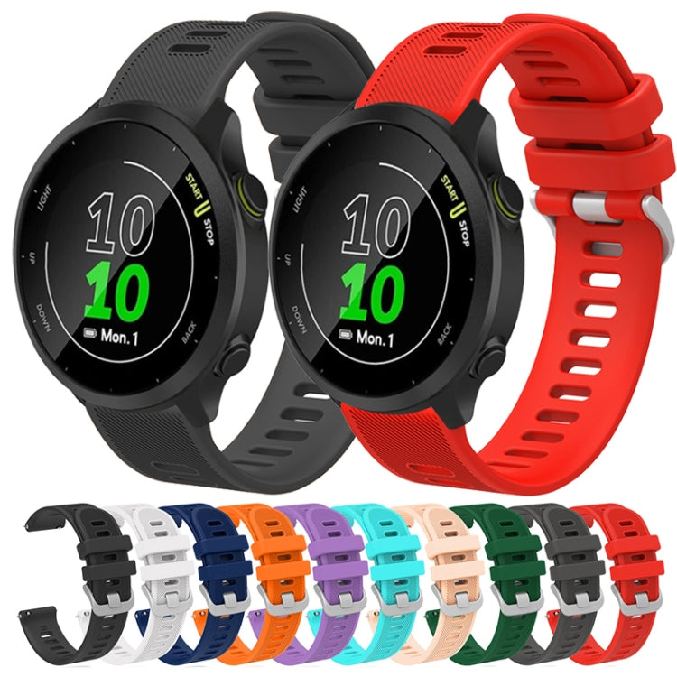 20mm Silicone Twill Watch Band, For Garmin Forerunner 55, For Garmin Venu, For Garmin Venu SQ, For Garmin Vivomove 3