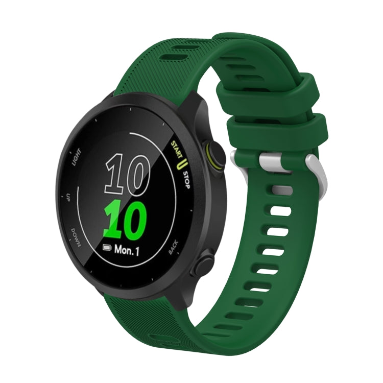 20mm Silicone Twill Watch Band, For Garmin Forerunner 55, For Garmin Venu, For Garmin Venu SQ, For Garmin Vivomove 3