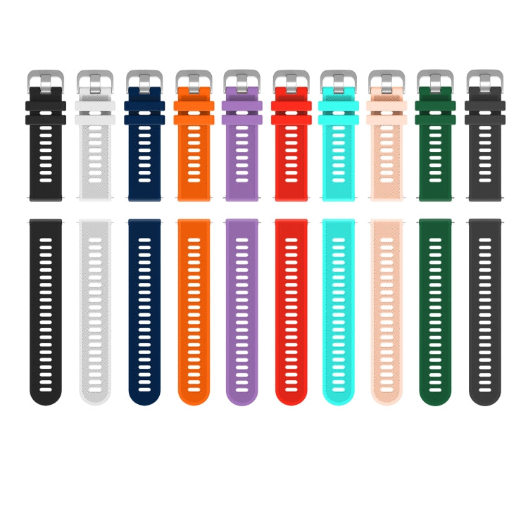 Bracelet de montre en sergé de silicone de 20 mm, pour Samsung Galaxy Watch 4 40 mm, pour Samsung Galaxy Watch 4 44 mm, pour Samsung Galaxy Watch 4 Classic 42 mm, pour Samsung Galaxy Watch 4 Classic 46 mm