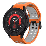 Bracelet de montre en silicone bicolore respirant 20mm, pour Samsung Galaxy Watch 5 40mm, pour Samsung Galaxy Watch 5 44mm