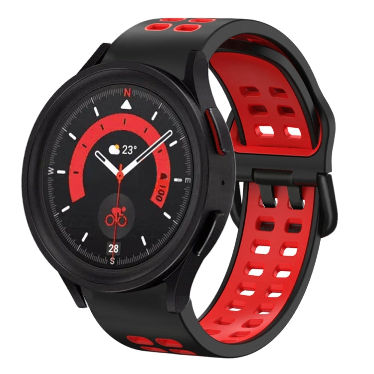 Bracelet de montre en silicone bicolore respirant 20mm, pour Samsung Galaxy Watch 5 40mm, pour Samsung Galaxy Watch 5 44mm