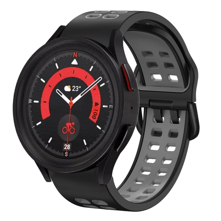 Bracelet de montre en silicone bicolore respirant 20mm, pour Samsung Galaxy Watch 5 40mm, pour Samsung Galaxy Watch 5 44mm