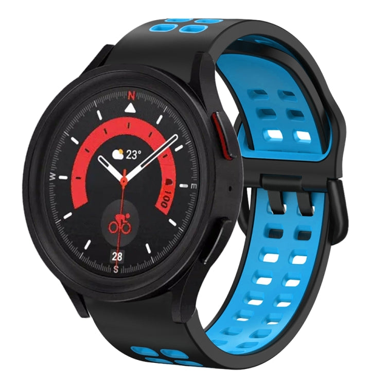 Bracelet de montre en silicone bicolore respirant 20mm, pour Samsung Galaxy Watch 5 40mm, pour Samsung Galaxy Watch 5 44mm